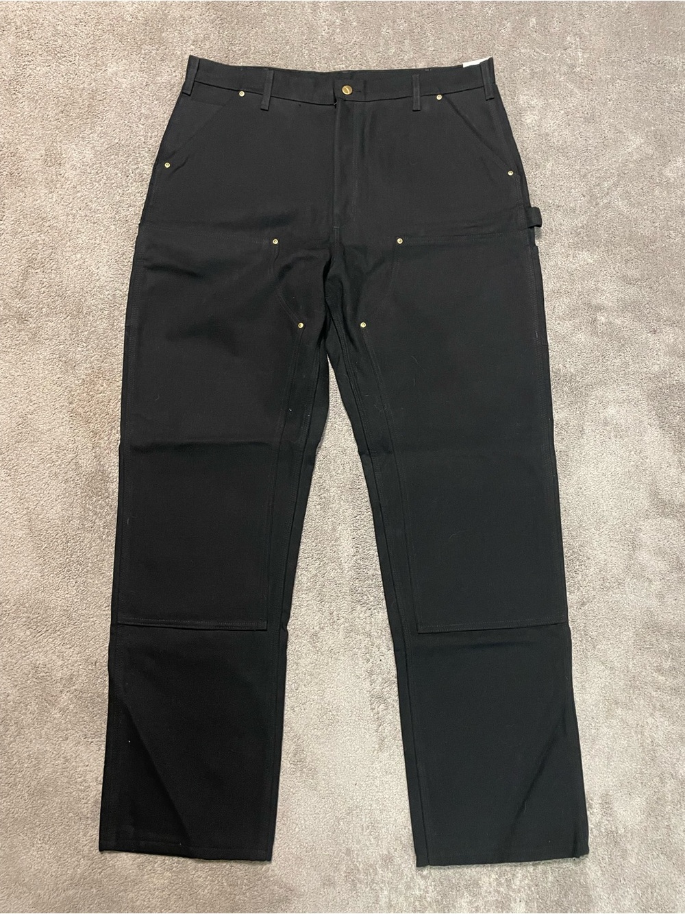 NWT Carhartt 100071 Black Duck Double Knee Carpenter Work Pants Mens 40x34